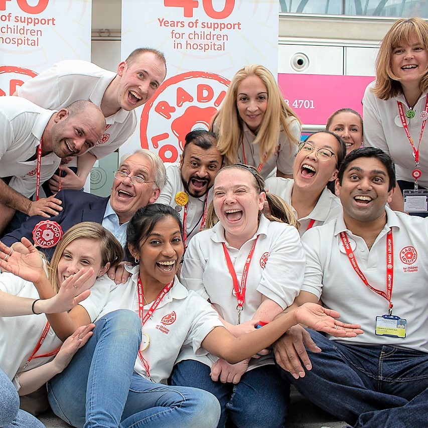 Hedley Finn and Radio Lollipop Volunteers